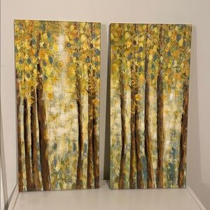 Abstract Forest Canvas Art (OFFERS WELCOME)